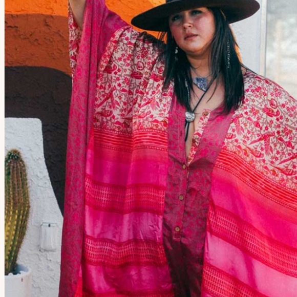 Kantha Bae Bowie Muu Jumpsuit- Pink And Purple: Rare - Picture 2 of 5